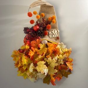 Hello Fall Gnome wreath/wall hanging